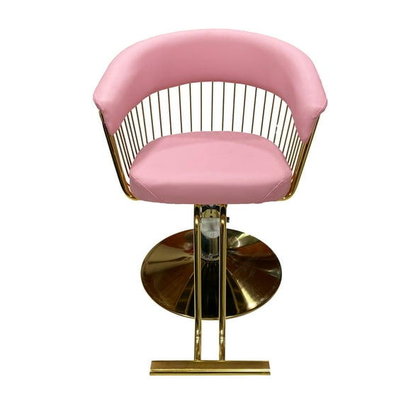 Silla De Peluqueria Hidráulica Rosada