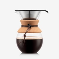 Cafetera Pour Over Bodum De 1 Litro Con Filtro De Acero Inoxidable