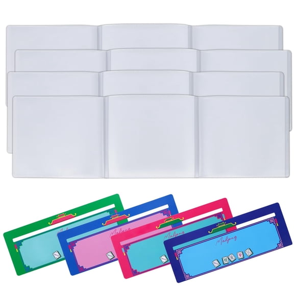 Juego De Fundas Para Cartas Y Lectores De Líneas Para Cartas De Mahjong