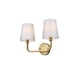 thumbnail image 1 of Aplique de Pared Living District Senna 16 Oro Satinado con Pantalla de Tela, 1 of 9