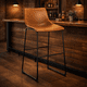 thumbnail image 3 of Taburete Cocina Barra Cuero Pu Caramel 48x49x94 Cm, 3 of 7