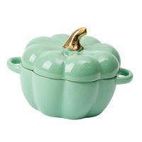 Bothyi - Taza Kawaii Taza De Calabaza Juego De Cuencos De Cereal Con Tapa Para Pasta Yogur Ensalada Verde