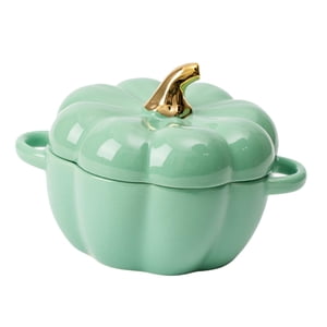 Bothyi - Taza Kawaii Taza De Calabaza Juego De Cuencos De Cereal Con Tapa Para Pasta Yogur Ensalada Verde