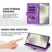 Funda Para Foxdock Elegante Funda Samsung Galaxy S25 Ultra Glitter Con Cremallera-Ideal Para El Uso Diario