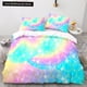 thumbnail image 1 of Mermaid Tail Duvet Cover Size Kids Fish Scales Bedding Set Girly Ocean Animal Princess Polyester Quilt Cover Bed Sheets, 1 of 5