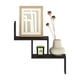 thumbnail image 1 of Escalera flotante para montaje en pared Furinno Rossi Espresso, 1 of 6