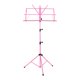 thumbnail image 4 of Trípode plegable de metal de alta calidad para soporte de partitura plegable rosa, 4 of 5