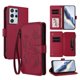 thumbnail image 1 of Funda Cartera Mariposa para [Samsung Galaxy S21 Ultra] con Soporte y Cremallera Rojo, 1 of 6