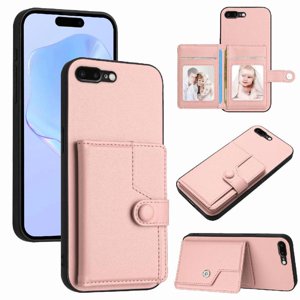 Foxdock Funda Para Iphone 8 Plus Con Bloqueo Rfid - Diseño Elegante Con Cierre De Botón