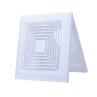 Magideal - Rejilla De Ventilación Cuadrada, Difusor De Aire Cuadrado, Fácil De Instalar, Rejilla Para Ventilador De Techo De Baño, Rejilla De Ventilación Para Fá Tipo B