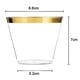 thumbnail image 5 of Paquete de 50 vasos de cóctel de plástico de 9 oz, vasos de plástico transparente con borde resistente, vasos desechables para bodas, fiestas de cumpleaños y aniversarios., 5 of 8