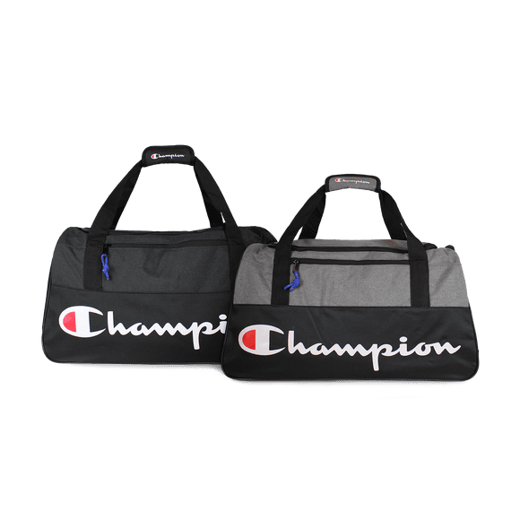 Pack Champion 2 bolsos Deportivo Atlanta 45Lt negro y gris