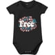 thumbnail image 1 of Ropa de gateo de manga corta para niños y niñas, con estampado floral de celebración del Día de la Independencia de verano, de 0 a 24 meses, para bebés de 18 a 24 meses (negro, 3 a 6 meses), 1 of 3