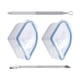 thumbnail image 5 of 2x Nail Soaking Bowls Dip Powder Remover Tools Para Uñas Acrílicas Hands Salon Blue, 5 of 5