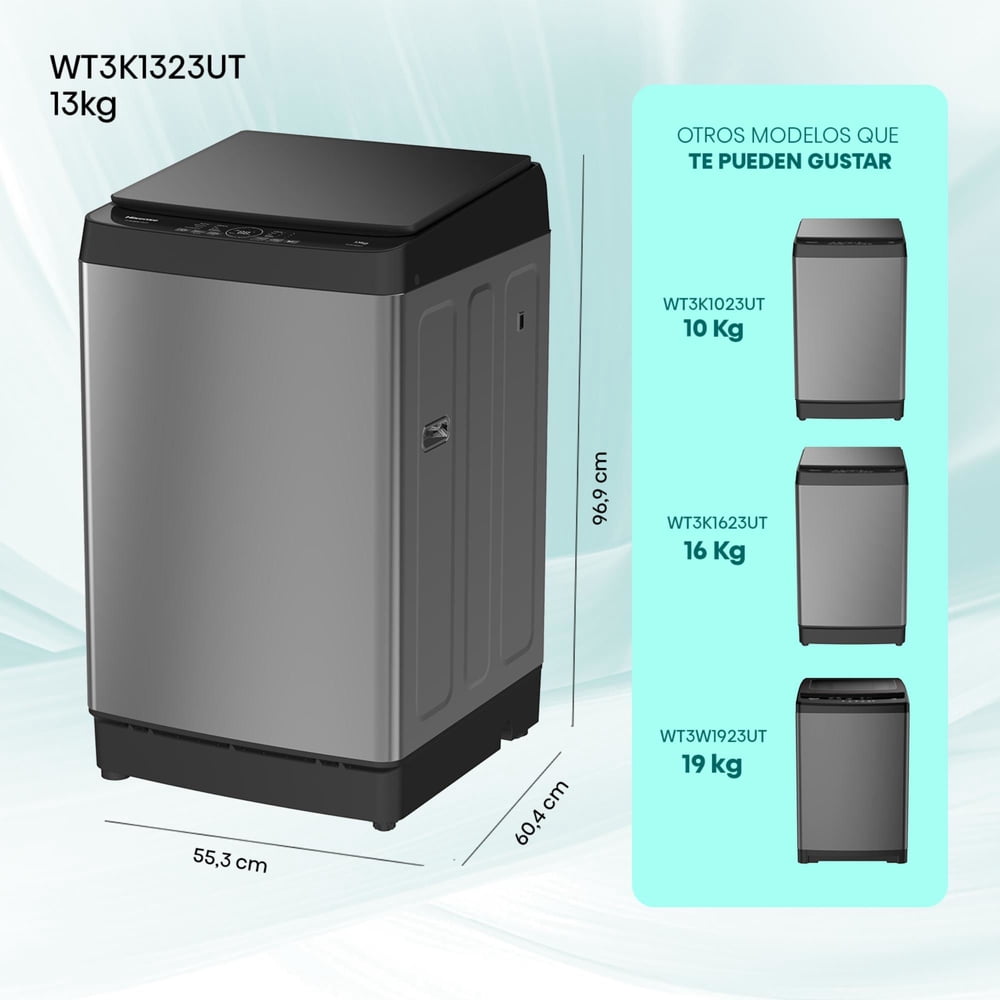 Hisense WT3K1323UT 13 kg Titanium Grey, foto 4