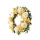 thumbnail image 1 of Corona de flores de flores artificiales para la puerta de la puerta delantera colgando la oficina del festival de guirnaldas de la guirnalda año Nuevo Champán, 1 of 5