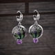 thumbnail image 1 of Gorgeous Women's Gemstone Turquoise & Zircon Inlaid Stud Earrings - A Stylish Accessory!, 1 of 5