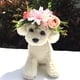 thumbnail image 3 of Diadema de flores para perro, corona de flores para mascotas, tocado de flores, hojas naturales, corona para perros y gatos, decoración de boda, 3 of 5