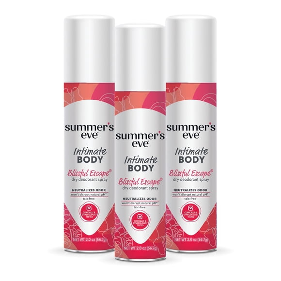 Spray femenino Summer's Eve Blissful Escape 3 x 59 ml