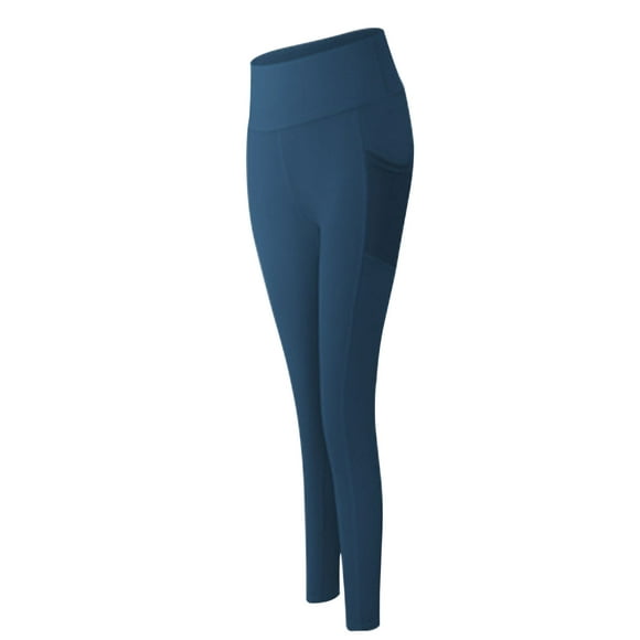 Calza Con Bolsillo De Malla Azul M