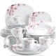 thumbnail image 4 of Juego de Vajilla VEWEET Annie de 30 Piezas con Diseño Floral Rosa, 4 of 8