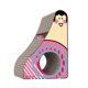 thumbnail image 4 of Rascador Para Gatos No Más Rasgado Con Dise?o De Orificio De Bola De Campana Para Proteger Alfombras De Color Rosa, 4 of 5
