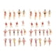 thumbnail image 2 of 40 Piezas Modelo Trenes Personas Figuras Escala Pintada Playa Multitud Miniaturas 1:50, 2 of 6