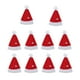 thumbnail image 2 of Navidad Santa Hat DIY Craft Santa Hat Para Vacaciones Año Nuevo Regalo Decoración 10Pcs A, 2 of 3