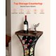thumbnail image 4 of Botellero VEVOR para 15 Botellas con Estructura de Hierro y Tapa de Madera 43x29x89 cm, 4 of 9