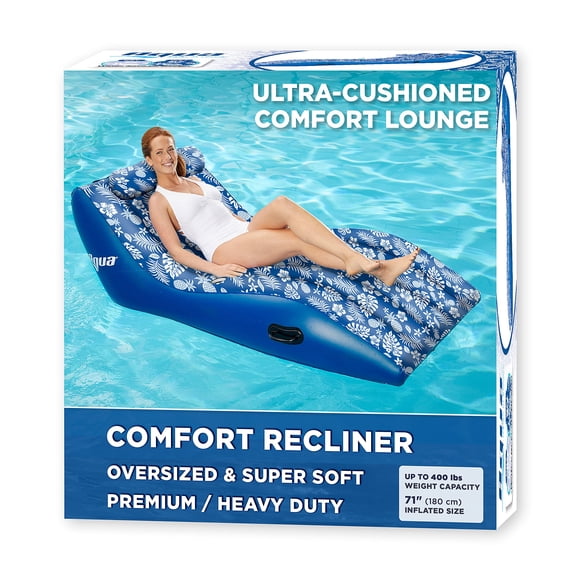 Silla de piscina flotante Aqua Ultra-Comfort para 1 persona con almohada