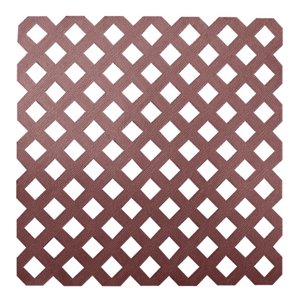 Enrejado Treillage Pvc 1,2X2,4 Mts Rombo 3,2Cms Rojo Dvp
