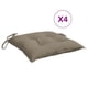 thumbnail image 3 of Juego de cojines para silla VidaXL, exterior, patio, color topo, tela Oxford, 3 of 8