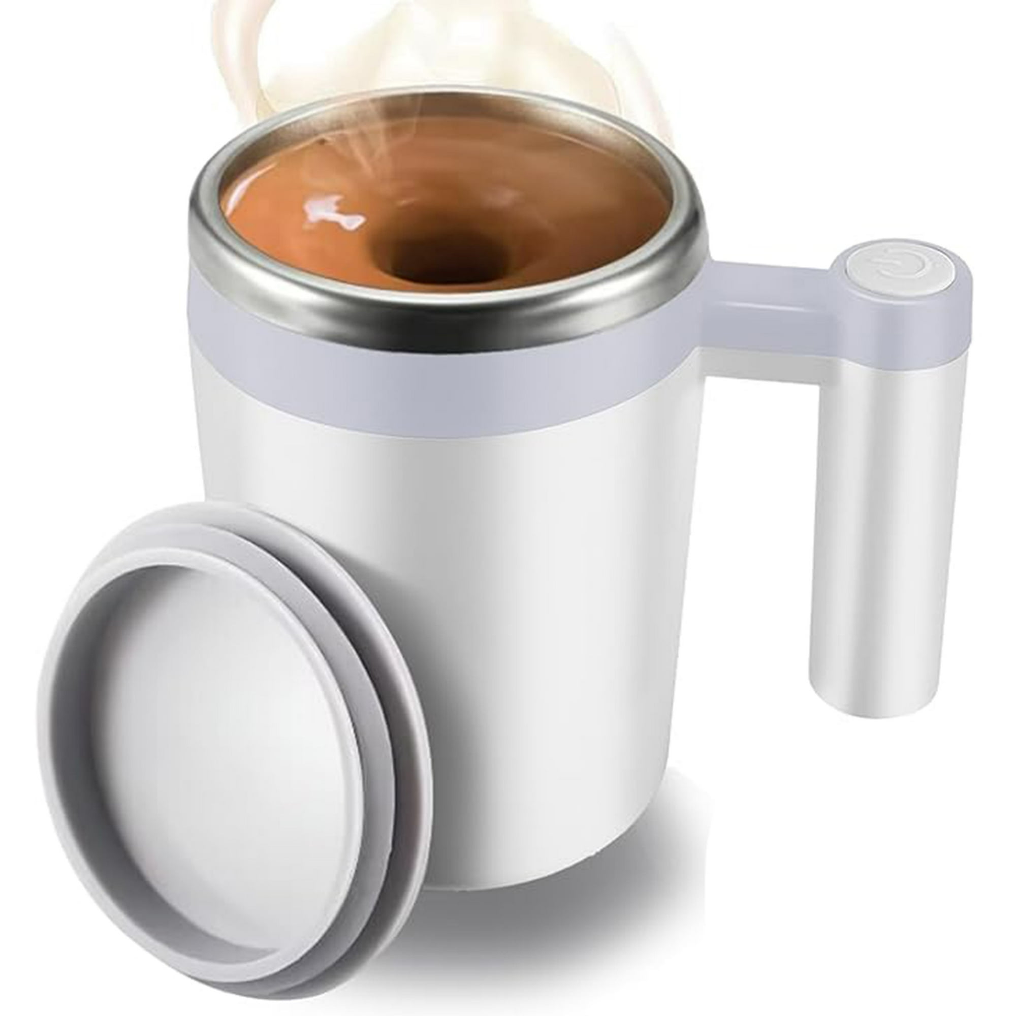 Veat00l - Tazas De Café Magnéticas Recargables, Tazas Híbridas Automáticas Impermeables De Leche / Cacao En La Oficina / Cocina / Viaje, 14 Onzas, El Mejor Regalo