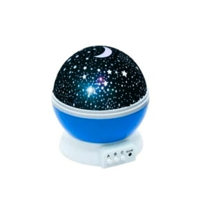 Disparo - Lampara Azul De Proyección Rotatoria Luz Estrellas Multicolor