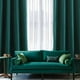 thumbnail image 3 of Cortinas MIULEE de terciopelo verde oscuro, 132 x 274 cm, 2 paneles, 3 of 3