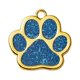 thumbnail image 2 of Etiquetas Para Mascotas En Blanco Etiquetas Para Collar De Gato Colgante Para Collar Estampado De Pata Brillante Para Mascotas Azul, 2 of 5