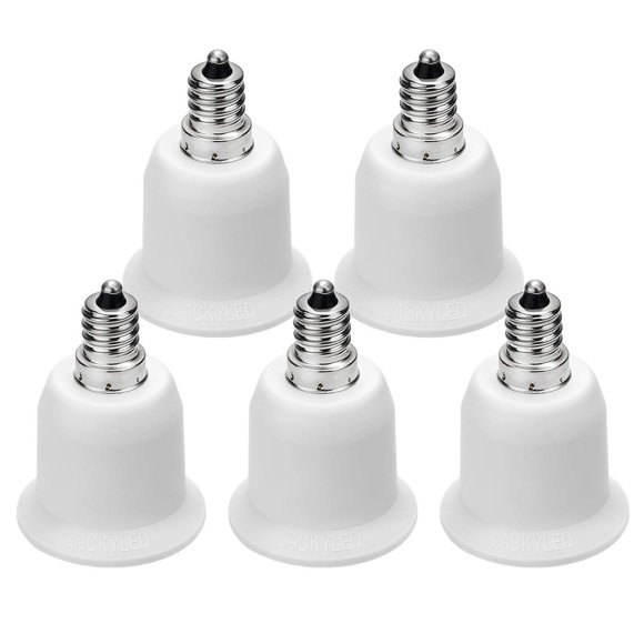 Adaptador JACKYLED E12 a E26/E27 – Pack de 5