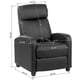 thumbnail image 3 of Berger Reclinable de PU Negro, 3 of 6