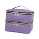 thumbnail image 2 of Bolsa De Almacenamiento De Esmalte De Uñas Con Capacidad Para 30 Botellas De Esmalte De Uñas Para Viajes Al Aire Libre, Color Morado, 2 of 3