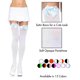 thumbnail image 2 of MEDIAS Leg Avenue con lazo de satén altas blanco/azul, 2 of 4