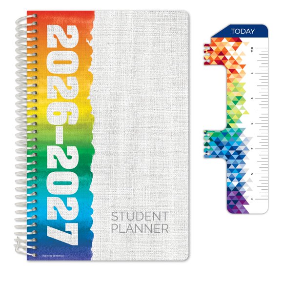 Planificador Global Datebooks 14x22 cm 2026‑2027 Arcoíris