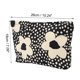 thumbnail image 3 of 1 Pc Mujer Portátil Impreso Clutch Bolsa de Maquillaje para Viaje Vacaciones Camping Lona Negra, 3 of 3