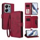 thumbnail image 1 of Funda Cartera Mariposa para [Xiaomi Redmi Note 14S 4G] con Soporte y Cremallera Rojo, 1 of 6