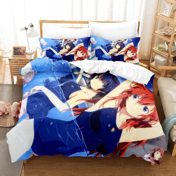 New Anime Waiting in the Summer Bedding Set Single Twin Full Size Bed Set Adult Kid Bedroom Duvet cover Sets Bed Sheets