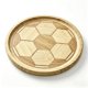 thumbnail image 1 of Tabla de charcutería YUARIML de bambú con forma de balón de fútbol, 26 cm, 1 of 8