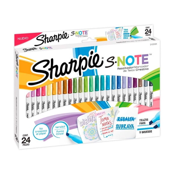 Destacador Sharpie Note 24 Colores