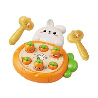 Bothyi - Hammering Pounding Toys Lindo Conejo Con Ventosas De Martillo Para Game Activity Orange 2 Mazo