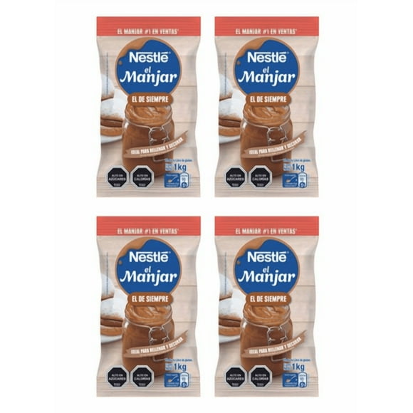 Pack 4 Manjar Nestlé El Manjar Clásico Bolsa 1kg