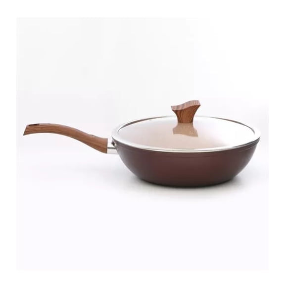 Wok Con Tapa Oak Stone 30Cm