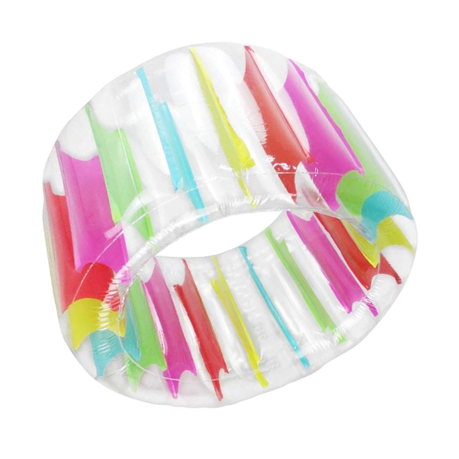 Magideal - Juguete De Rodillo De Ruedas Inflable, Tubo De Flotación De Diversión De Verano Para Adultos Para Niños, Colorido Flotador De Piscina Para Césped Tras 100 Cm